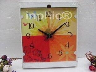 INPHIC-田園鄉間蝶野風情系列 出口絕美珍藏展品 復古掛鐘 木掛鐘