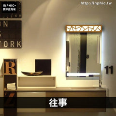 INPHIC-LED實木壁燈臥室床頭客廳長方形浴室鏡前鏡櫃燈具-往事