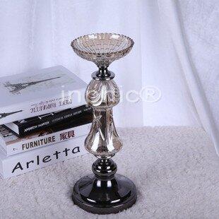 INPHIC-歐式奢華複古擺飾擺設 新古典水晶感玻璃燭臺