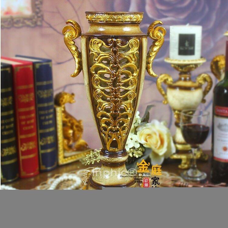 INPHIC-歐式宮廷古典鏤空花瓶 工藝品家居擺設 裝飾品花器