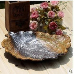 INPHIC-鐵質釉窯變 樹葉陶瓷 餐盤 大盤 盤 盤子  果盤