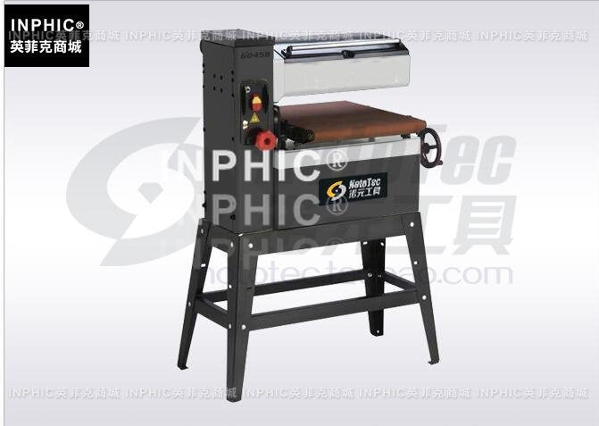 INPHIC-18寸砂刨自動吸塵/輸送鑄鐵機構平板打磨1.5KW小型開式寬頻砂光機