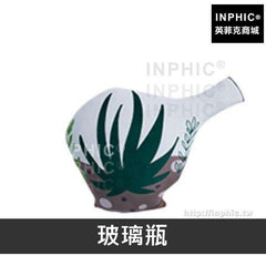 INPHIC-臥室綠植靠墊枕沙發毛絨靠枕3D印花抱枕多肉仿真盆景-玻璃瓶