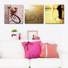 INPHIC-環保無框畫 裝飾畫 三聯畫 臥室餐廳畫壁畫 浪漫情侶