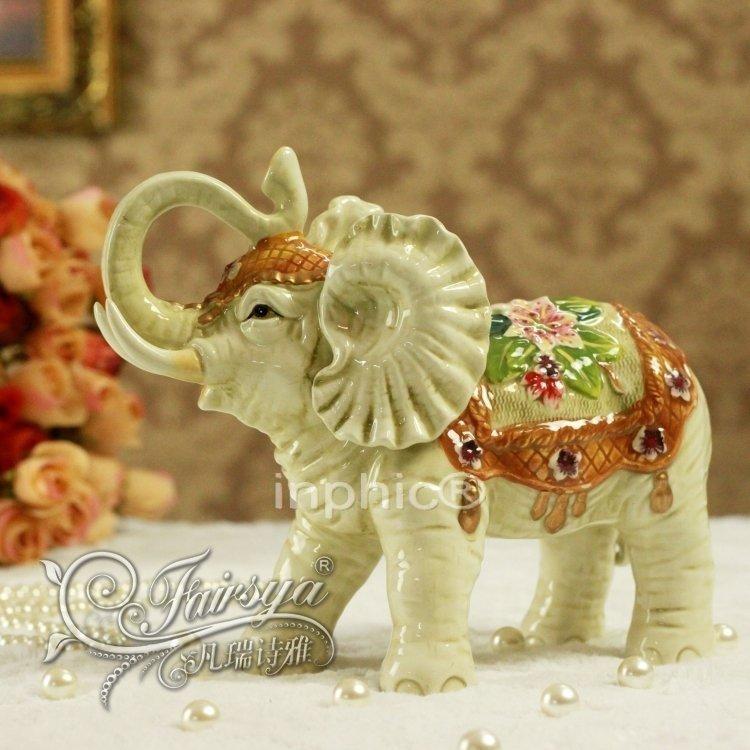 INPHIC-特價新居方亞家居陶瓷工藝品百合富貴竹招財象