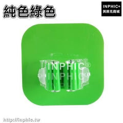 INPHIC-吸盤平板拖把架木地板拖把夾掃把拖把卡座無痕免釘門後掛鉤壁掛架-純色綠色