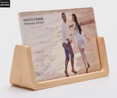 &hearts;精選暖心商品&hearts; 簡約實木6寸相框歐式亞克力相架木質創意結婚照相框擺臺