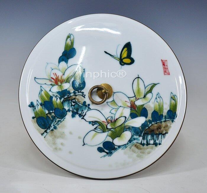 INPHIC-陶瓷茶葉罐 純手工繪畫瓷器茶葉罐大款 茶罐 茶餅盒大展