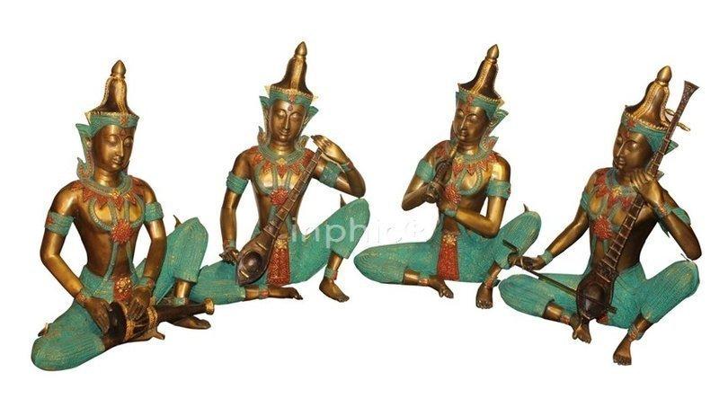 INPHIC-東南亞 家居飾品 泰國風格 泰式木雕 擺飾 工藝品 銅藝 跳舞個