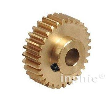 INPHIC-五金銅凸臺 0.5模數 36齒 孔徑6mm(10件）