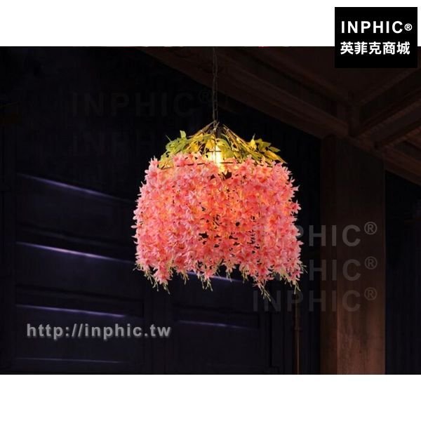 INPHIC-燈具裝飾咖啡廳酒吧音樂胡桃主題餐廳繁花植物吊燈