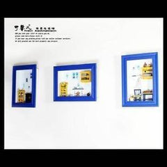 INPHIC-藍色地中海風裝飾框&middot;手工鏡框&middot;海洋框居家飾品【一套裝三個】