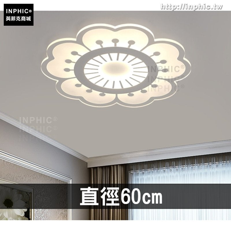 INPHIC-客廳書房燈 超薄led臥室燈大廳吸頂燈圓形簡約房間燈現代-直徑60cm