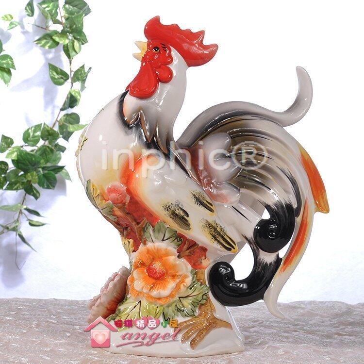 INPHIC-鎮宅丹青風韻公雞家居飾品陶瓷客廳擺飾工藝品陶瓷擺飾