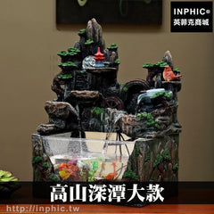 INPHIC-開運 擺設招財開運居家高山深潭大款庭院造景假山流水噴泉風水擺飾大廳辦公室開業魚缸水景店面加濕器