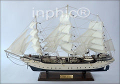 INPHIC-木質帆船模型 商務 辦公桌面擺飾 大氣一帆風順