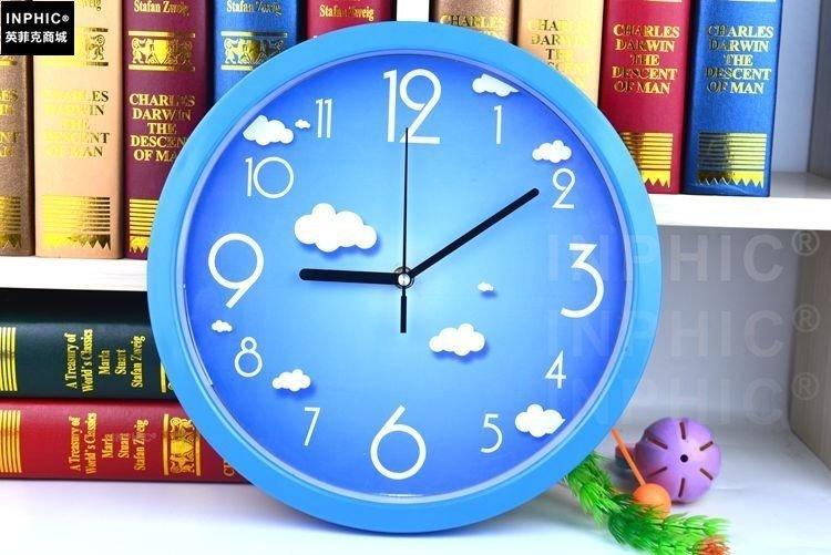 INPHIC- 雲朵靜音掛鐘客廳臥室鐘錶現代石英鐘時鐘簡約創意掛表