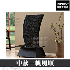INPHIC-開運 辦公室流水噴泉假山流水招財居家開運中款一帆風順水景加濕器裝飾風水擺飾