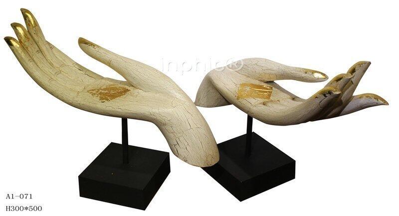 INPHIC-東南亞 家居飾品 泰國風格 泰式風情 擺件 工藝品 招財手個 裂紋