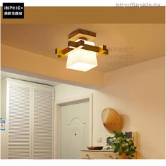INPHIC-吸頂燈實木走道玄關日式原木燈具led
