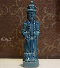 INPHIC-獨立門戶中式陶瓷冰裂釉乾隆帝明清古典人物家居裝飾品擺飾