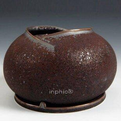 INPHIC-鐵鏽釉苞蓮香熏爐佛具陶瓷瓷器香熏爐