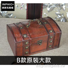 INPHIC-古典木盒桌面道具創意裝飾仿古復古梅花家居收納-B款原裝大款
