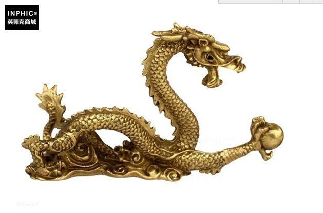 INPHIC-開運 開光純銅實心生肖龍家居裝飾品銅龍工藝品