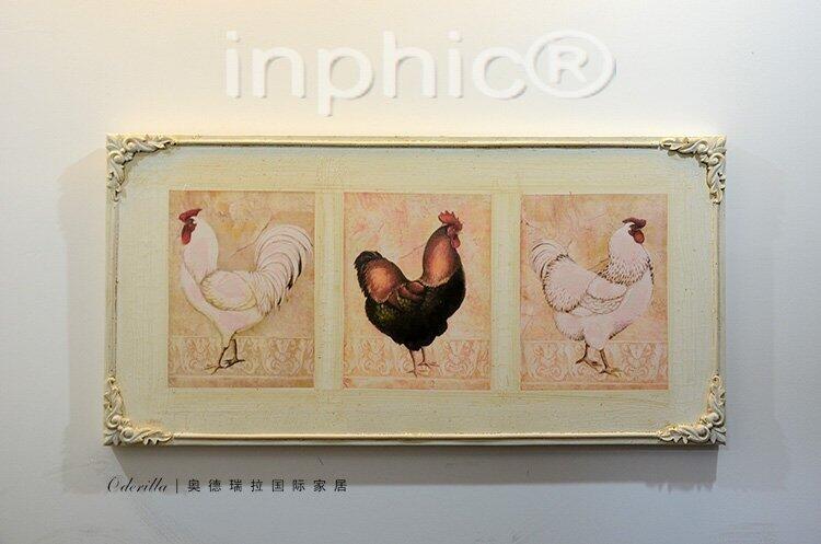 INPHIC-歐式美式田園鄉村 公雞雄雞裝飾畫無框畫有框畫