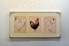 INPHIC-歐式美式田園鄉村 公雞雄雞裝飾畫無框畫有框畫