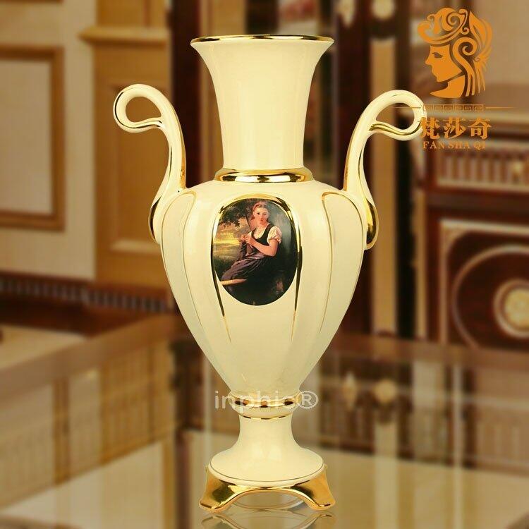 INPHIC-歐式花瓶 宮廷人物 高端 陶瓷 工藝品擺飾 客廳飾品 家居花瓶擺飾