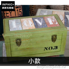 INPHIC-復古創意美式換鞋凳實木專賣店收納凳擺設裝飾茶幾家居-小款