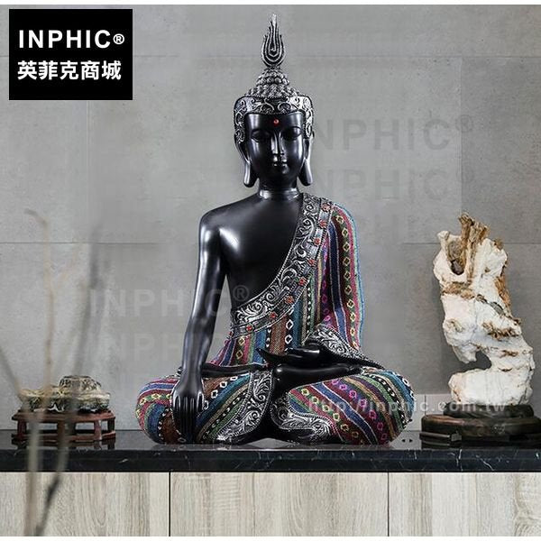 INPHIC-東南亞泰式披肩坐佛擺飾會所擺設別墅室內桌面裝飾品