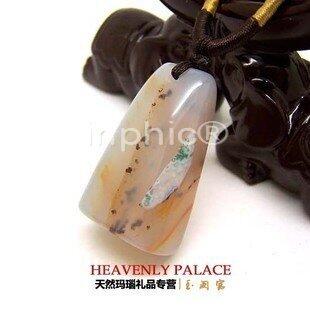 INPHIC-天然瑪瑙印章吊墜項鏈 造型獨特 閑章 隨行章 精美 Z組