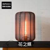 INPHIC-臥室床頭燈蠶絲古典客廳檯燈新中式布藝-花之媒