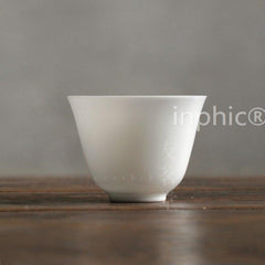 INPHIC-六入 無由 薄胎 瑩白鐘杯 白瓷 功夫 茶杯 品茗杯
