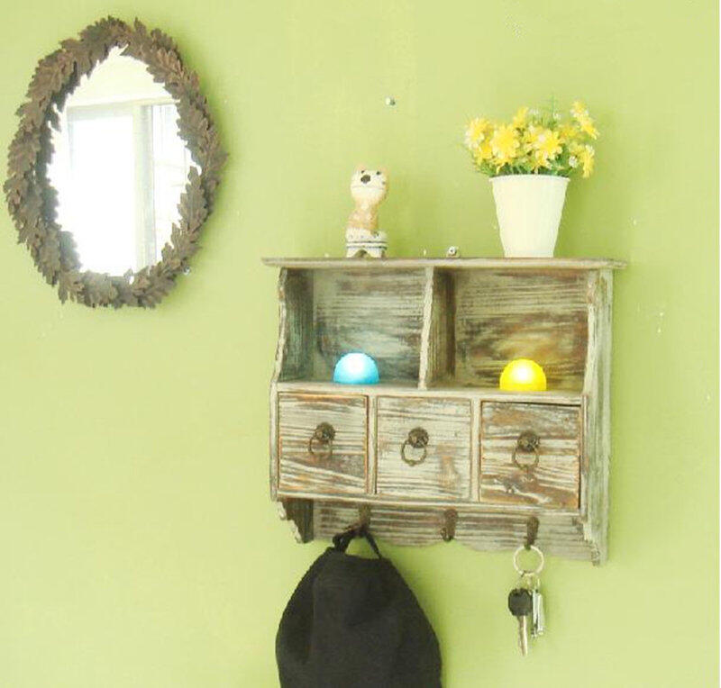 INPHIC-讓收納飛一會 鄉村復古木質仿舊裝飾掛鉤創意衣帽掛鉤壁掛