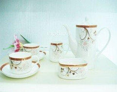 INPHIC-咖啡具陶瓷琺瑯瓷咖啡具套裝創意咖啡具咖啡杯茶杯紅金牛