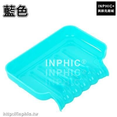 INPHIC-創意創意強力吸盤肥皂盒浴室可瀝水皂盒香皂盒廚房水槽海綿收納盒-藍色兩入
