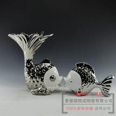 INPHIC-新款工藝品現代 魚擺飾擺設陶瓷器 簡約歐式時尚家具套裝