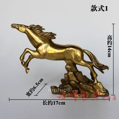 INPHIC-開光純銅八駿馬擺件 純銅八駿圖工藝品擺設 家居辦公室裝飾品