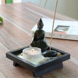 INPHIC-熱賣新品 異國風情佛像燭臺套裝 香薰香插香盒陶瓷香座 禪意香薰