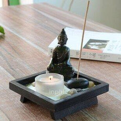 INPHIC-熱賣新品 異國風情佛像燭臺套裝 香薰香插香盒陶瓷香座 禪意香薰