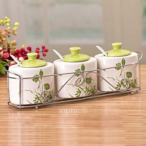 INPHIC-廚房用具 歐式廚房調味瓶調味罐陶瓷套裝餐具套裝六件套