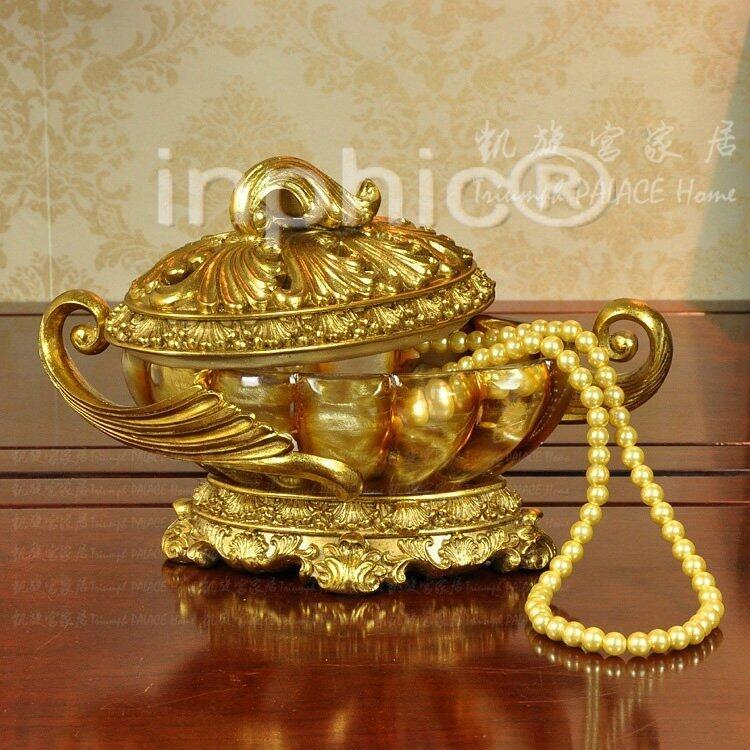 INPHIC-歐式宮廷樹脂矩形裝飾珠寶盒 首飾盒 水果盆 擺飾