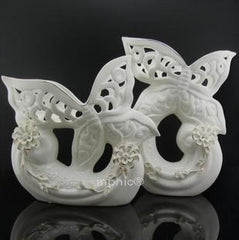 INPHIC-簡約現代陶瓷擺飾家居裝飾婚房佈置創意白瓷縷空蝴蝶擺設