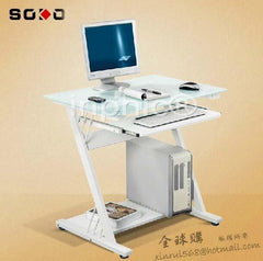 INPHIC-鋼化玻璃 蘋果電腦桌臺式桌家用 簡約小書桌子熱賣 辦公桌學習桌