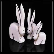 INPHIC-東南亞風情泰國風格手工藝木雕生肖小白兔泰式家居裝飾品擺飾