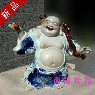 INPHIC-青花如意站佛 哈哈羅漢陶瓷器彌勒佛 工藝居家擺設擺飾藝術收藏飾品