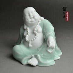 INPHIC-彌勒佛陶瓷擺飾 招財笑佛 汽車飾品擺飾 喜慶